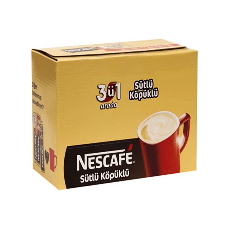 Nescafe 3'ü 1 Arada Sütlü Köpüklü Kahve 72 Adet